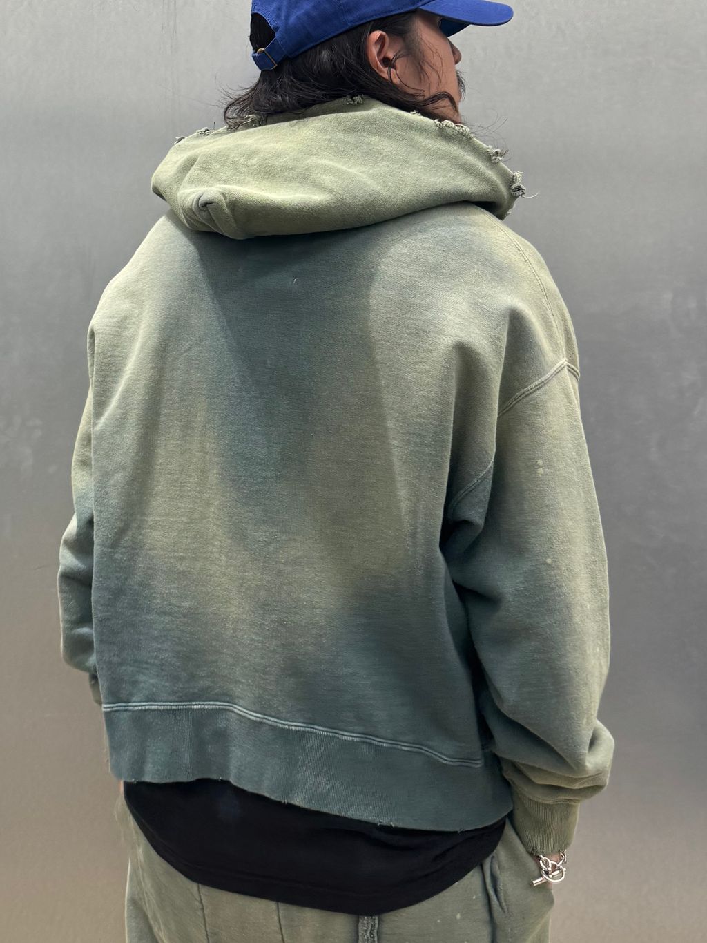 BOWWOW / バウワウ ARMY ZIP HOODIE AGEDのコーディネートスナップ（は