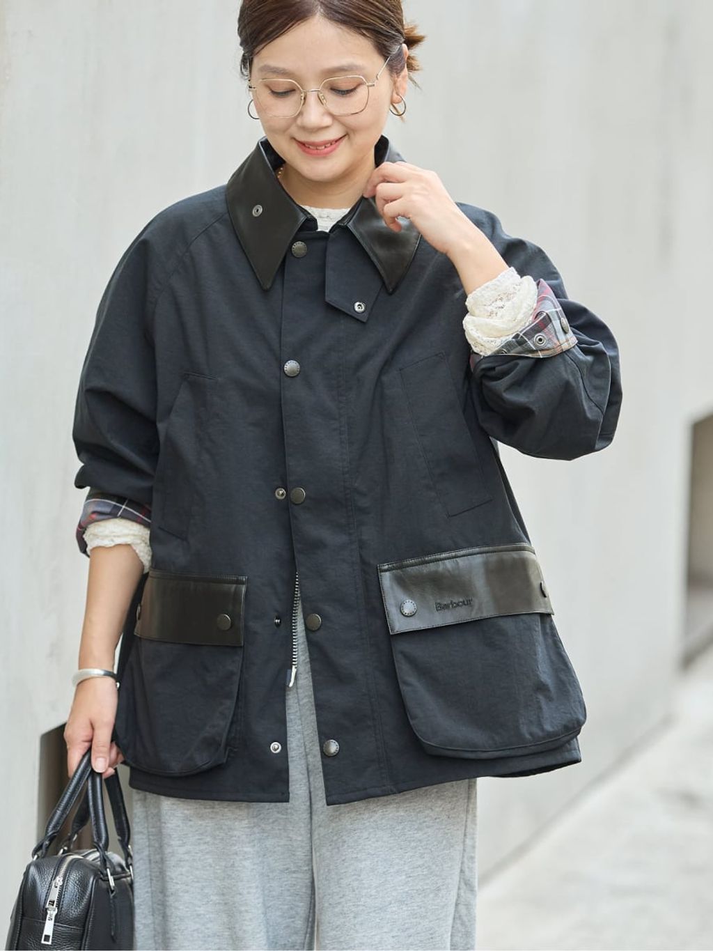 予約》別注【BARBOUR×JOURNAL STANDARD】 OS BEDALE with Leatherの