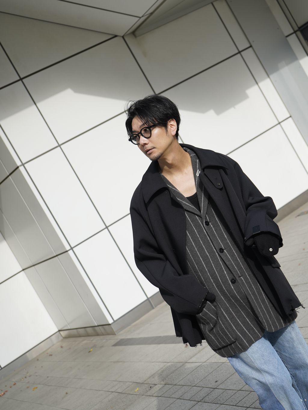 N.HOOLYWOOD（N.ハリウッド）HALF COATのコーディネートスナップ