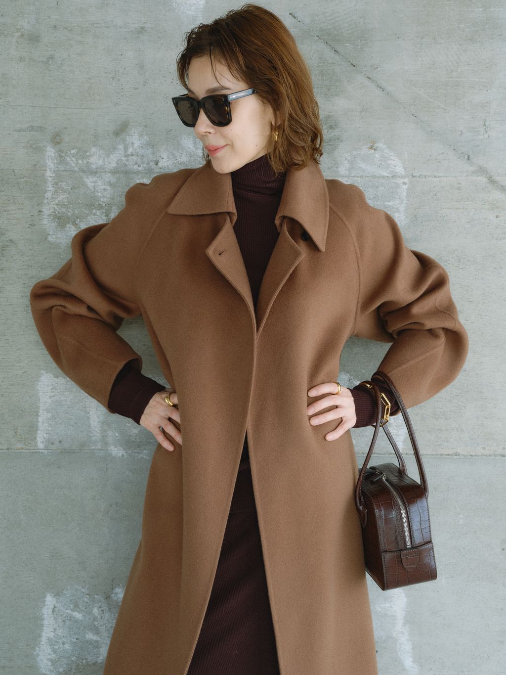 シャルムビーバーコートのコーディネートスナップ（VERMEIL Online