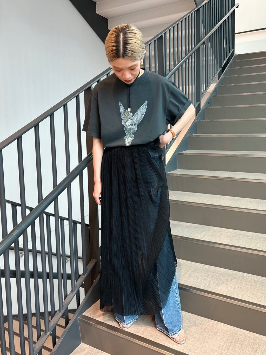 R JUBILEE/DISNEY COLLECTION LW加工Tシャツ(Tinker Bell)の