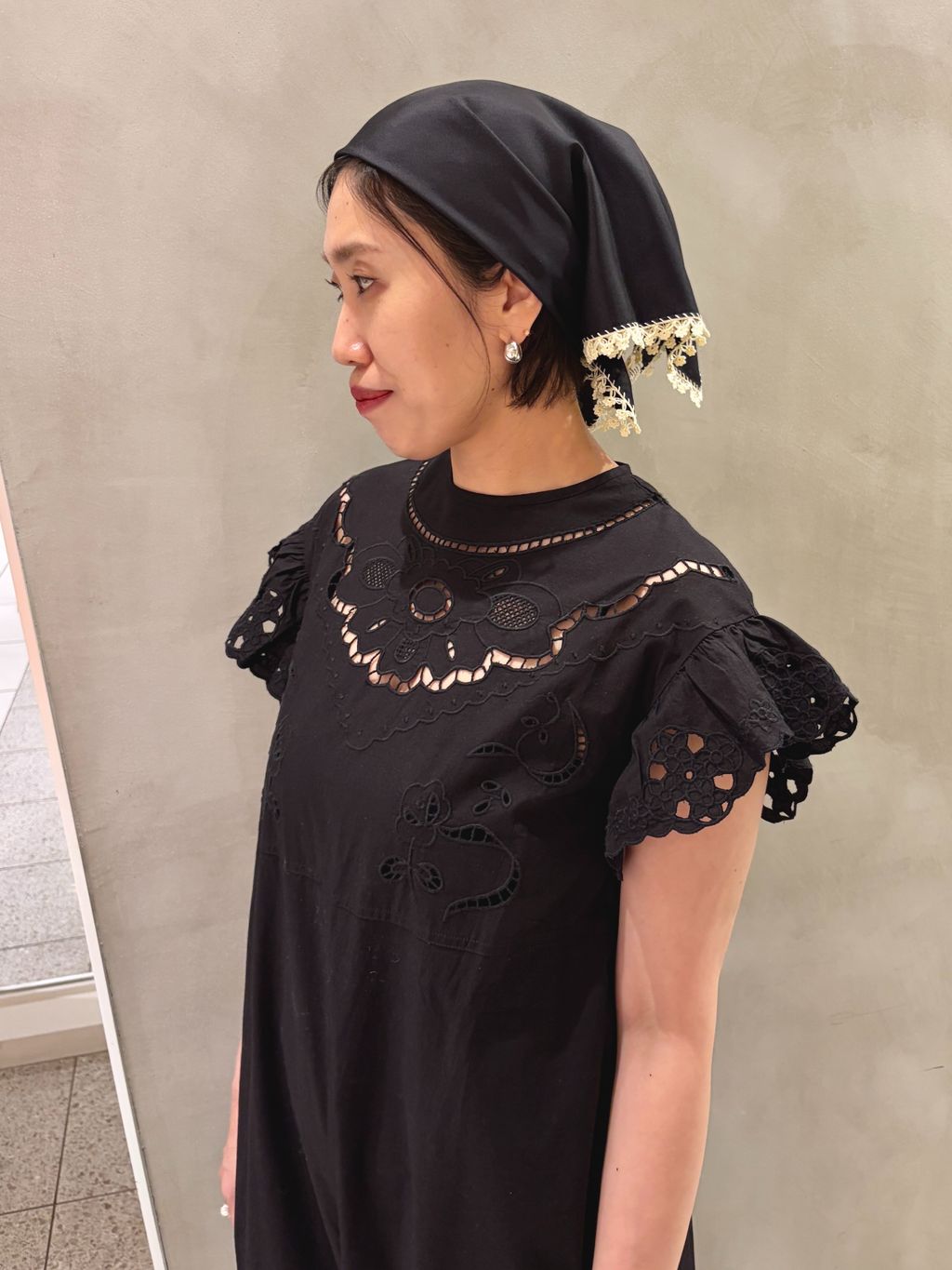 予約》IENA LA BOUCLE カットワークオールインワンのコーディネート