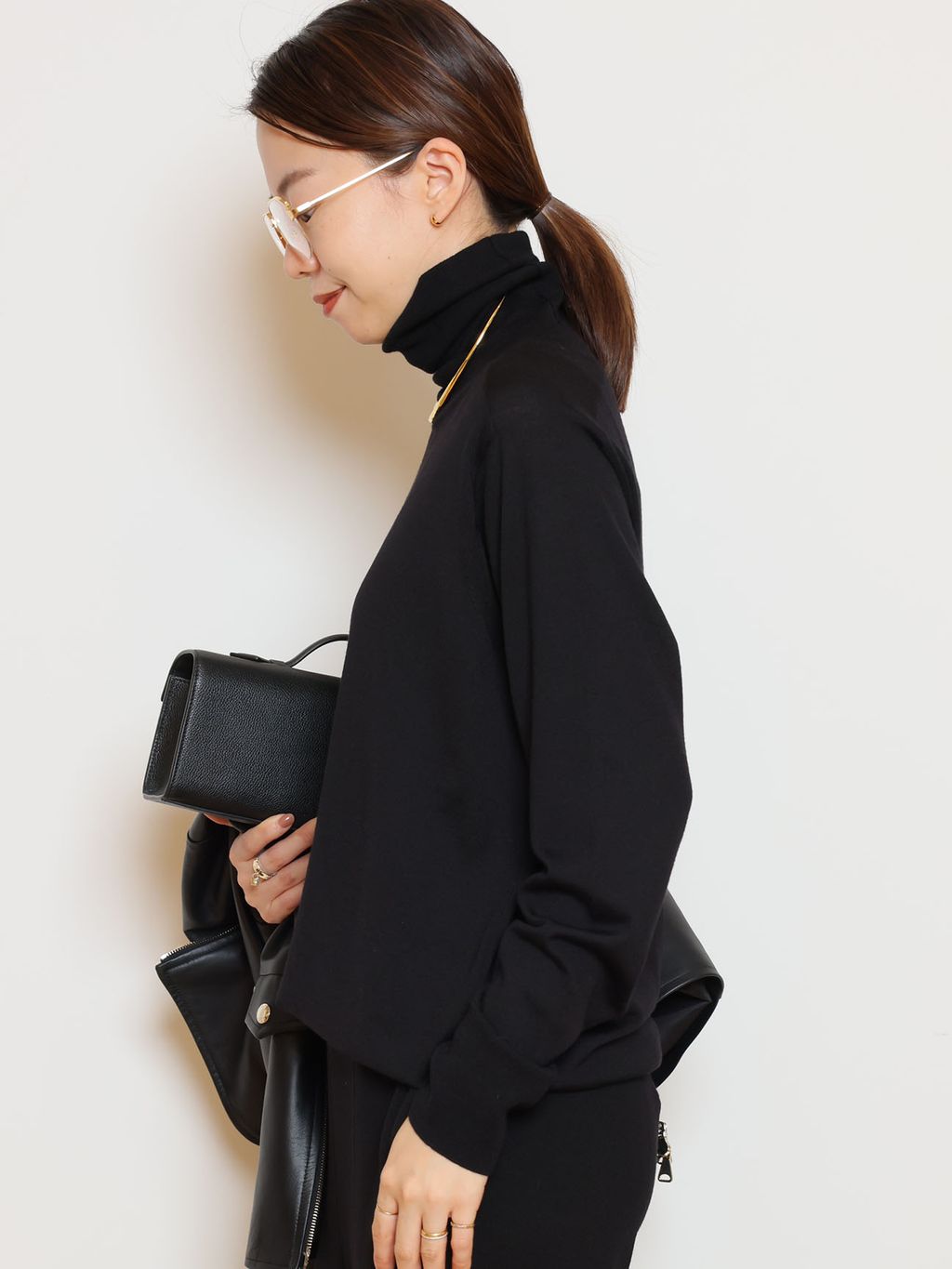 EMMETI/エンメティー】LAMB SKIN ブルゾンのコーディネートスナップ