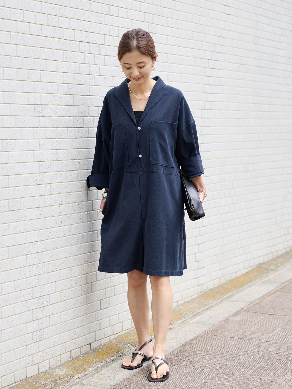 Hard Twist Yarn オールインワンのコーディネートスナップ（VERMEIL