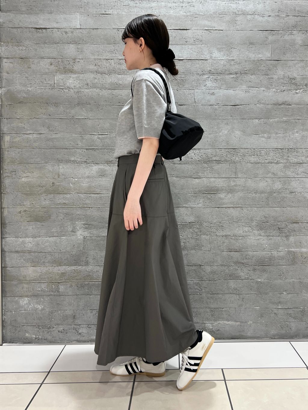 洗濯機洗い可》チノライクスカートのコーディネートスナップ（Himawari