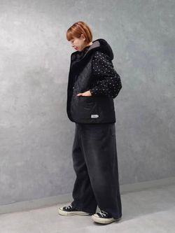 ジャーナルスタンダードラックス　ARMEN フーデットベスト ARMEN/アーメン】 HOODED QUILT VESTのコーディネートスナップ（K.H