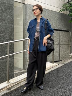 WEB限定/追加》LE DENIM BDUデニムシャツのコーディネートスナップ
