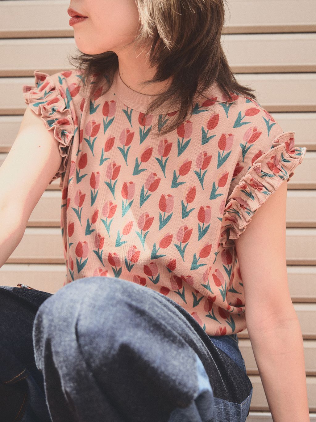 HOLIDAY*miller PRIB FRILL TANKのコーディネートスナップ（Miho