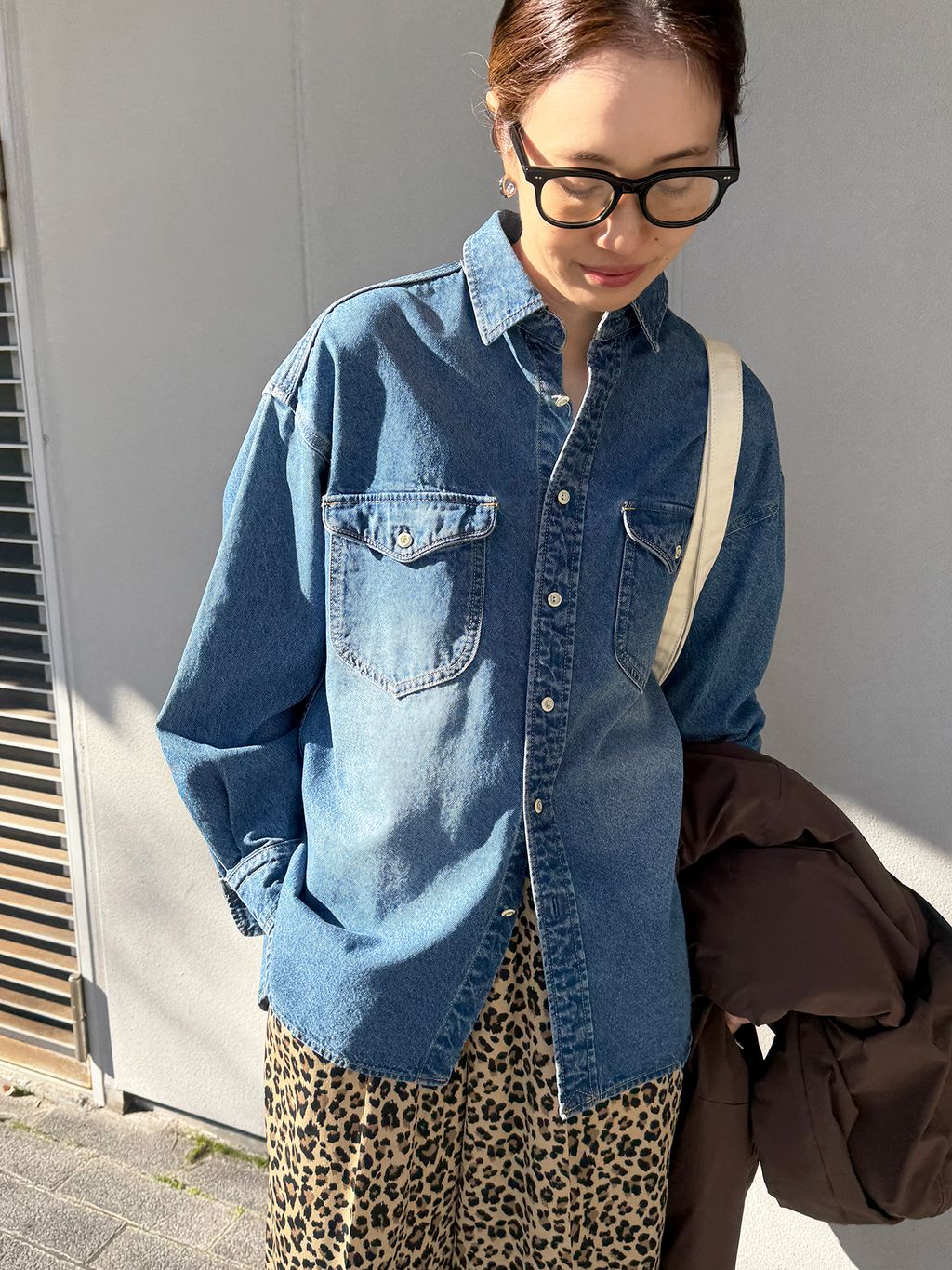 レオパードイージーパンツのコーディネートスナップ（Sally）｜SLOBE