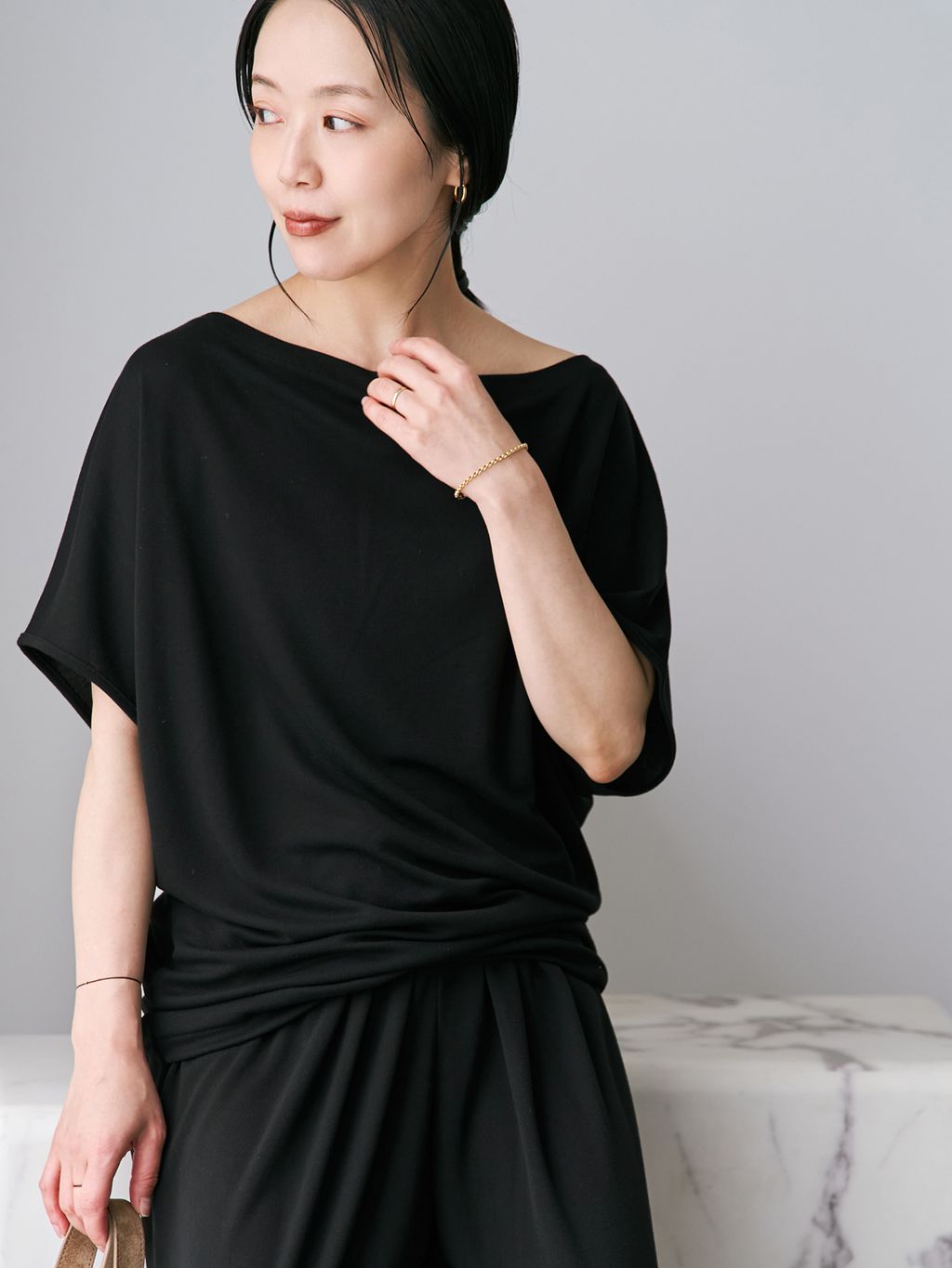 追加》Jersey Tunic プルオーバー 3のコーディネートスナップ（midori