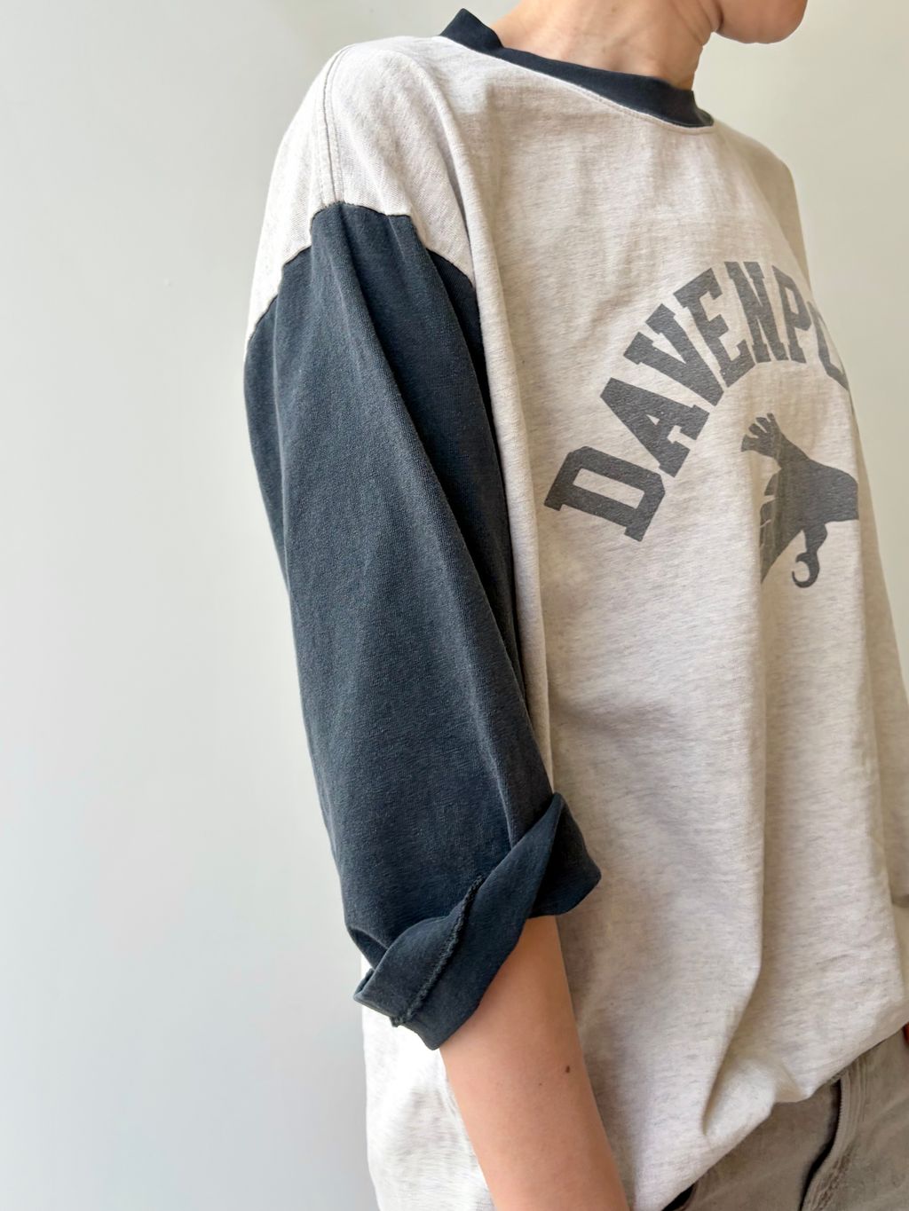 REMI RELIEF/レミ レリーフ】 RINGER T-SHIRTのコーディネートスナップ