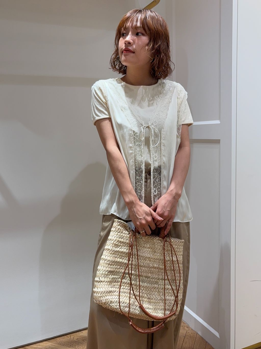SLOBE IENA 接触冷感　ライトチノタックカーブトラウザー 接触冷感/追加3》ライトチノタックカーブトラウザーのコーディネート