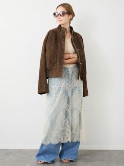 Suede Cropped ブルゾンのコーディネートスナップ（MIZU）｜Deuxieme
