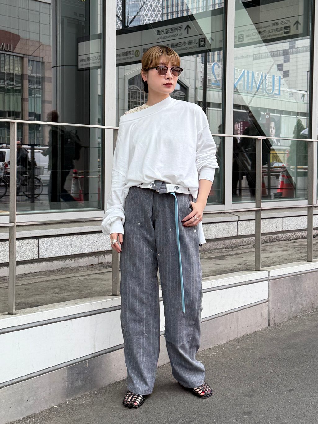 追加》HIGH GAUGH URAKE PULLOVER：カットソーのコーディネート