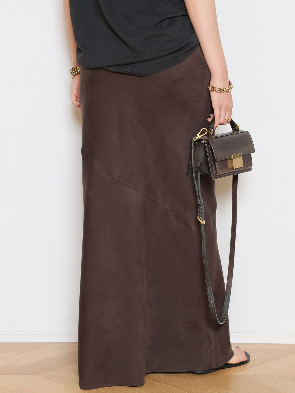 Col Pierrot/コル ピエロ】Fake suede Maxi スカートのコーディネート