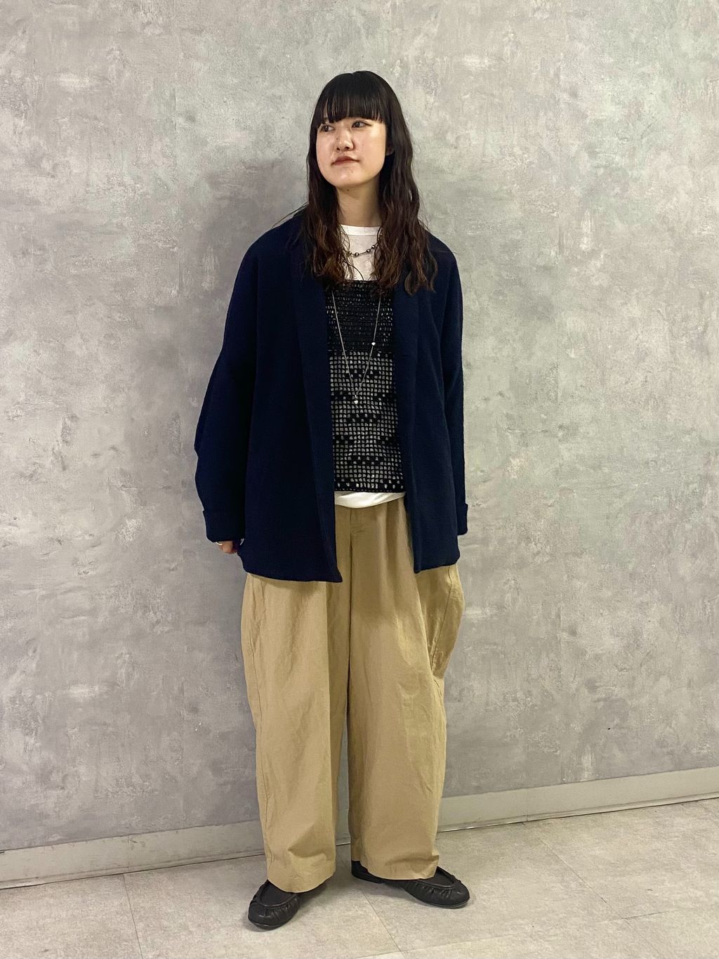 バフワッシャー イージーパンツのコーディネートスナップ（A.S