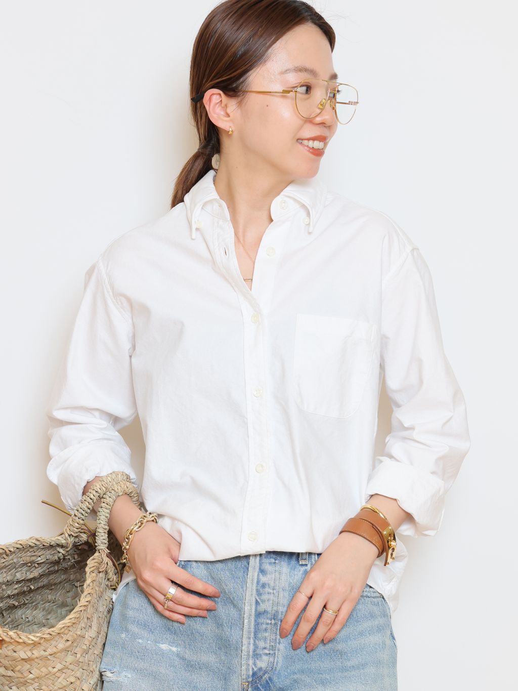 OXFORD ボタンダウン シャツのコーディネートスナップ（HASE）｜MUSE