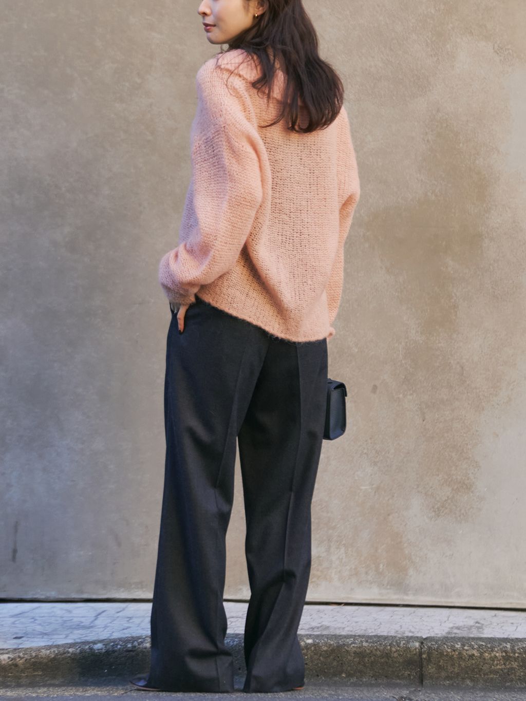 追加》ALPACA MIX BUTTON ニット 3のコーディネートスナップ（Nene