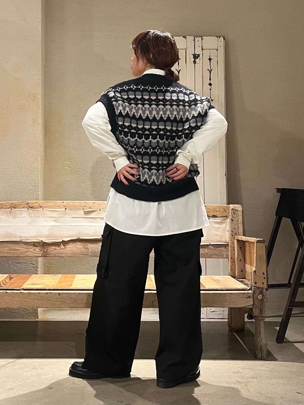 seya.セヤjournal standardluxe購入cristaseya seya.】FRILLED SHIRT/DRY ORGANIC COTTONのコーディネートスナップ