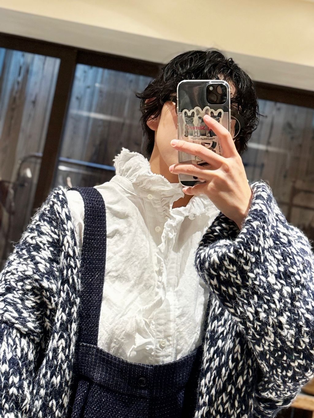 ツィード サスペンダーパンツのコーディネートスナップ（KS）｜journal