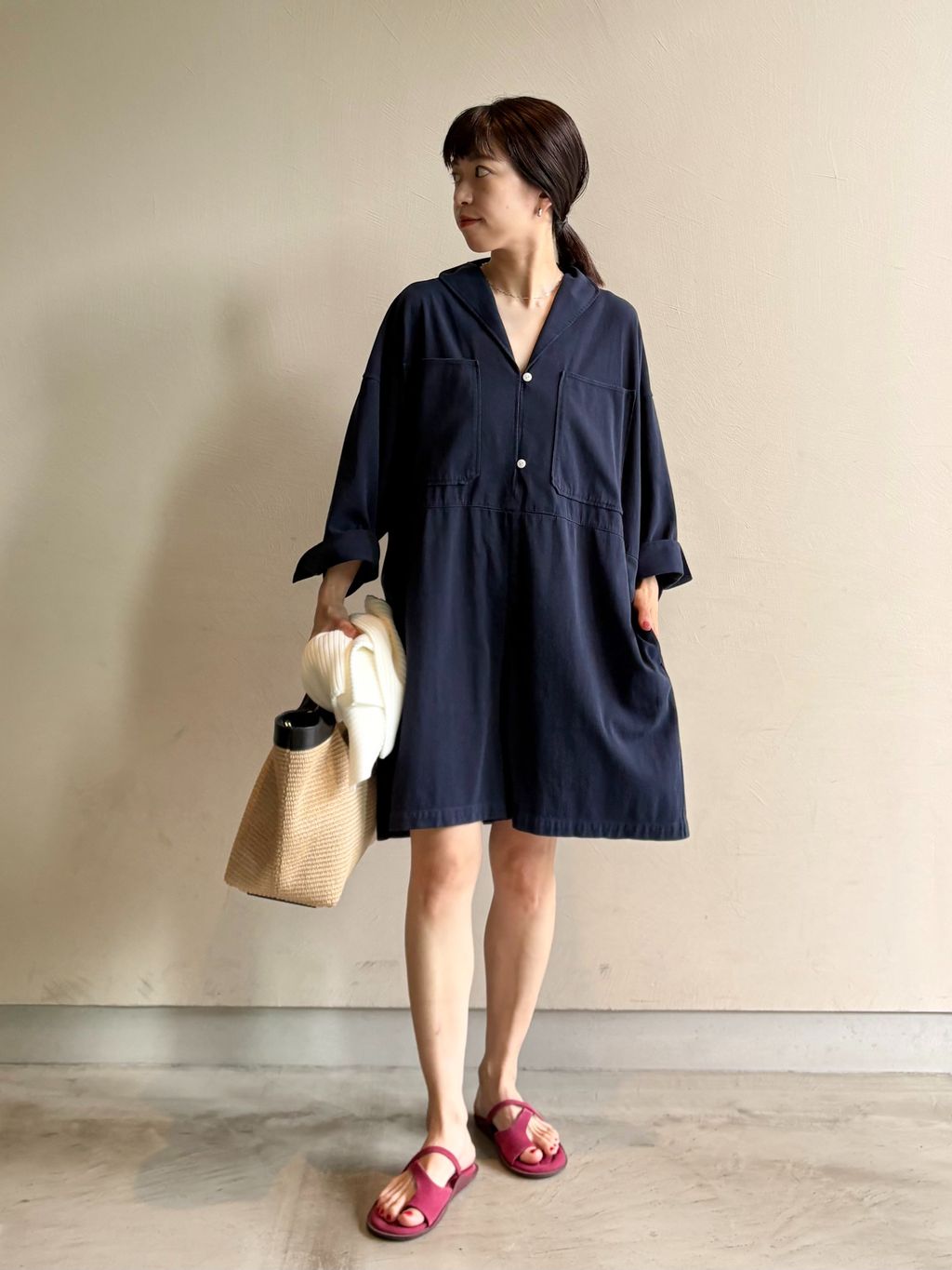 Hard Twist Yarn オールインワンのコーディネートスナップ（yosshi