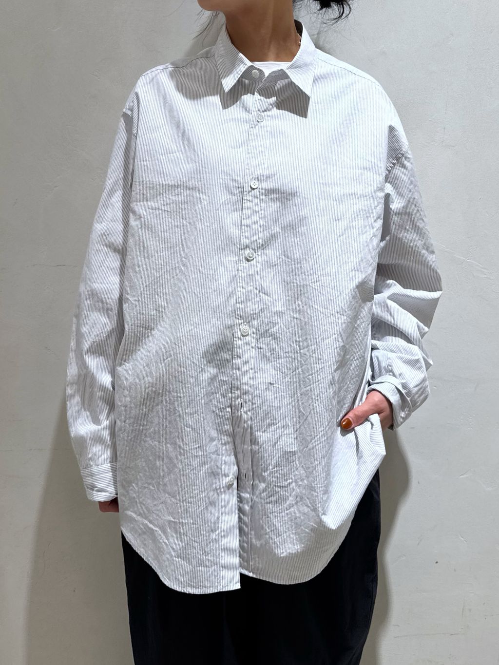 ハイカウントタイプライターPlainシャツのコーディネートスナップ（Y.K
