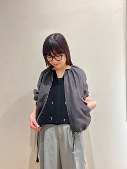 IENA《新色あり/追加2》ウォッシャブル シアーノーカラーブルゾン