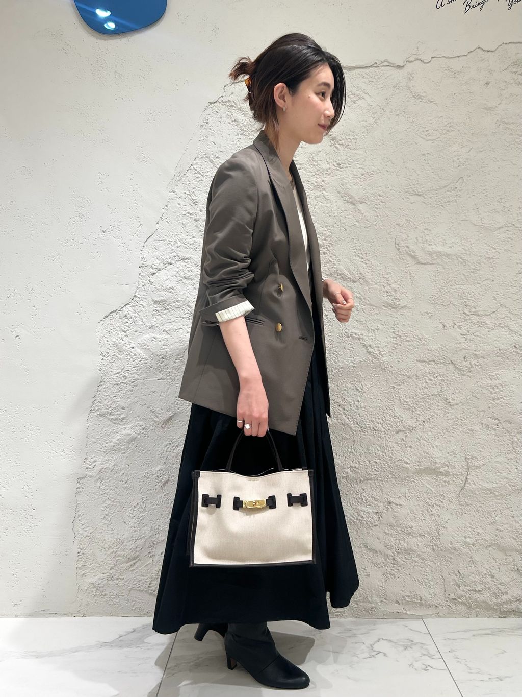 新色有り / 追加》プレーンウィーブダブルブレストジャケットの