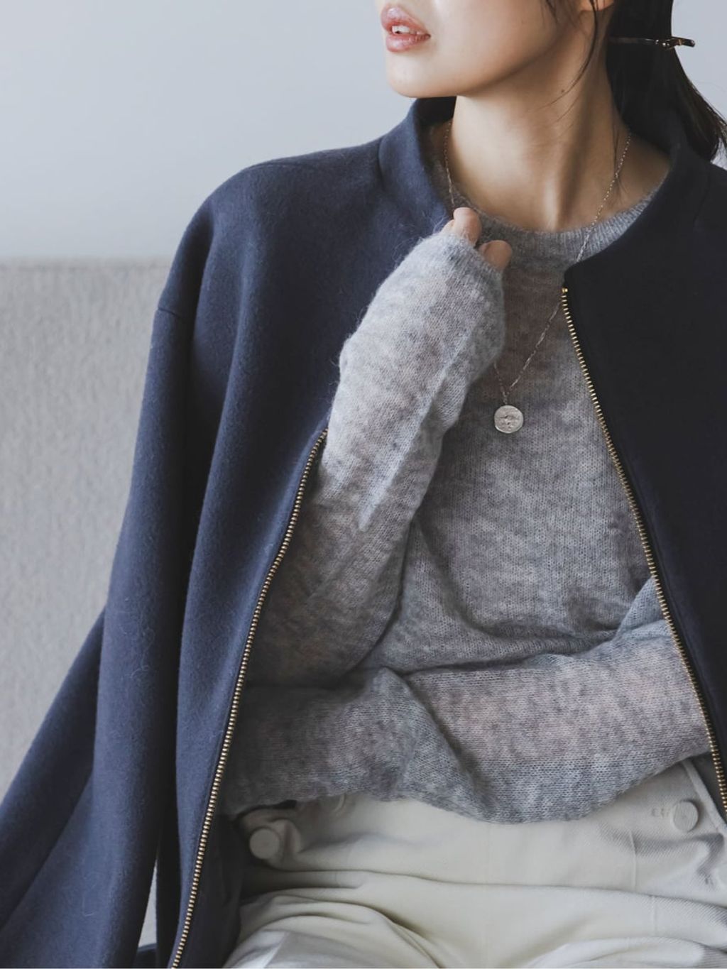 NOBLE / ノーブル　ファインアルパカウールシアーニット NOBLE｜《WEB限定追加》ファインアルパカウールシアーニット | Rakuten