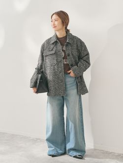 ツイードCPOブルゾンのコーディネートスナップ（Yuko）｜Spick & Span 