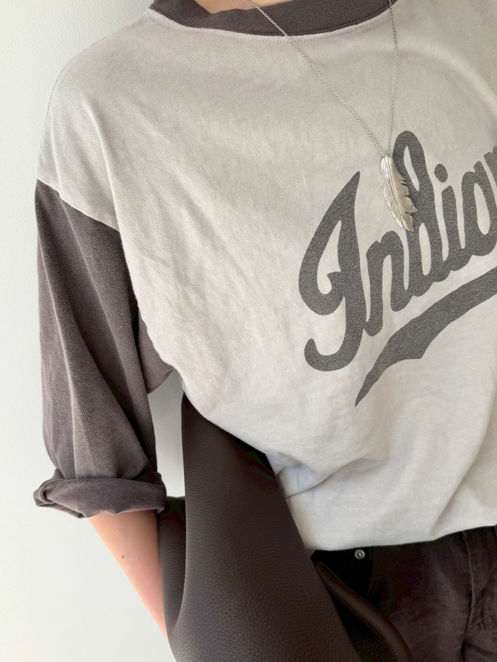 REMI RELIEF/レミ レリーフ】 RINGER T-SHIRTのコーディネートスナップ