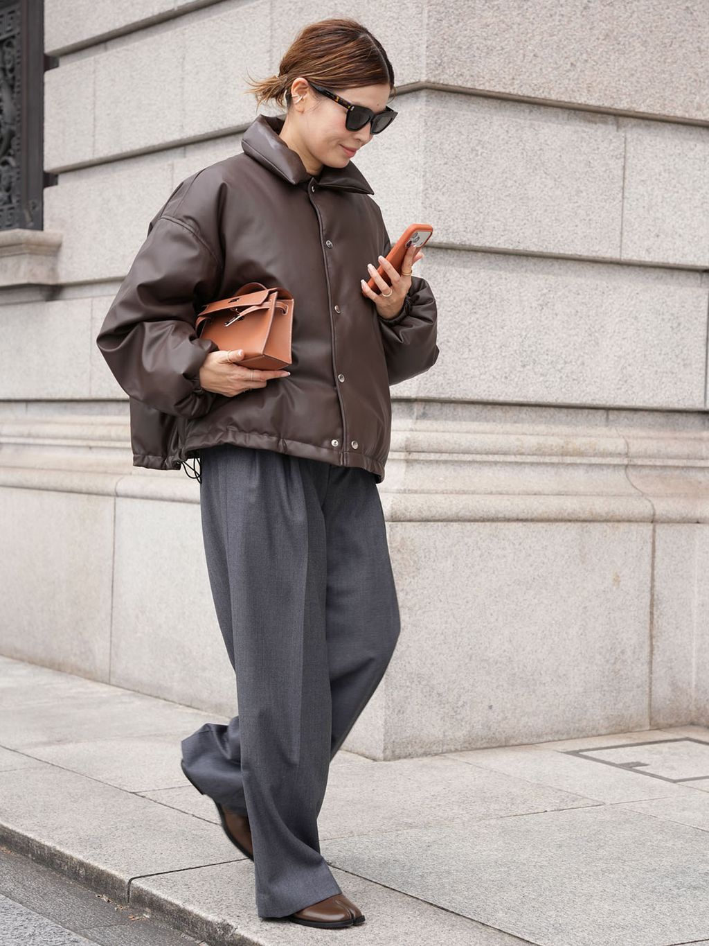 CALUX/キャラクス】SHORT COACH JACKETのコーディネートスナップ（HIRO