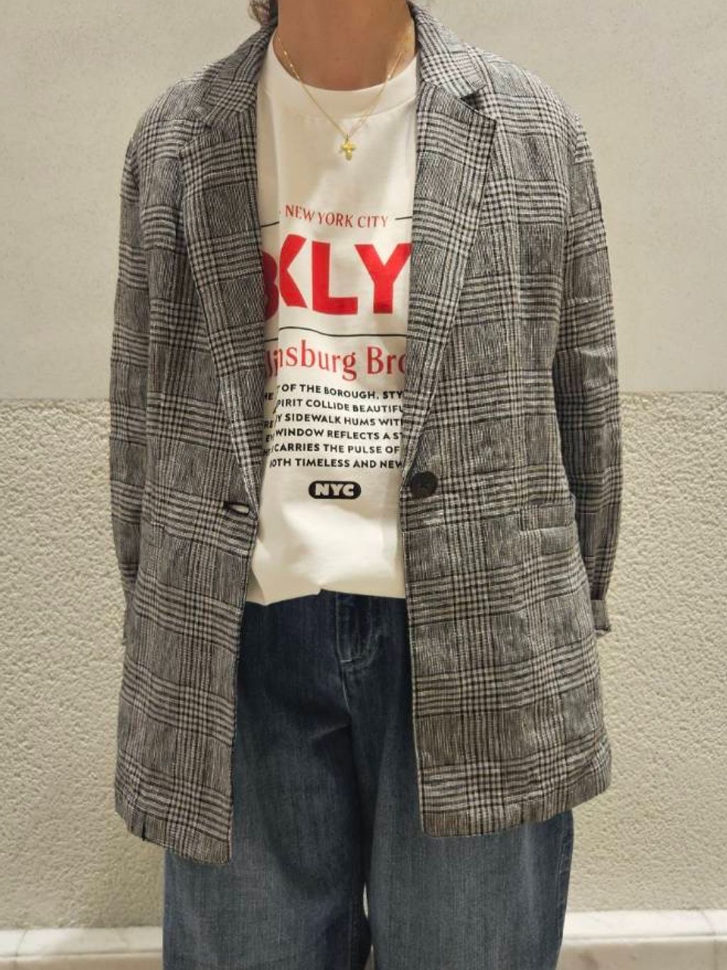 手洗い可》エアリーリネン1Bジャケットのコーディネートスナップ