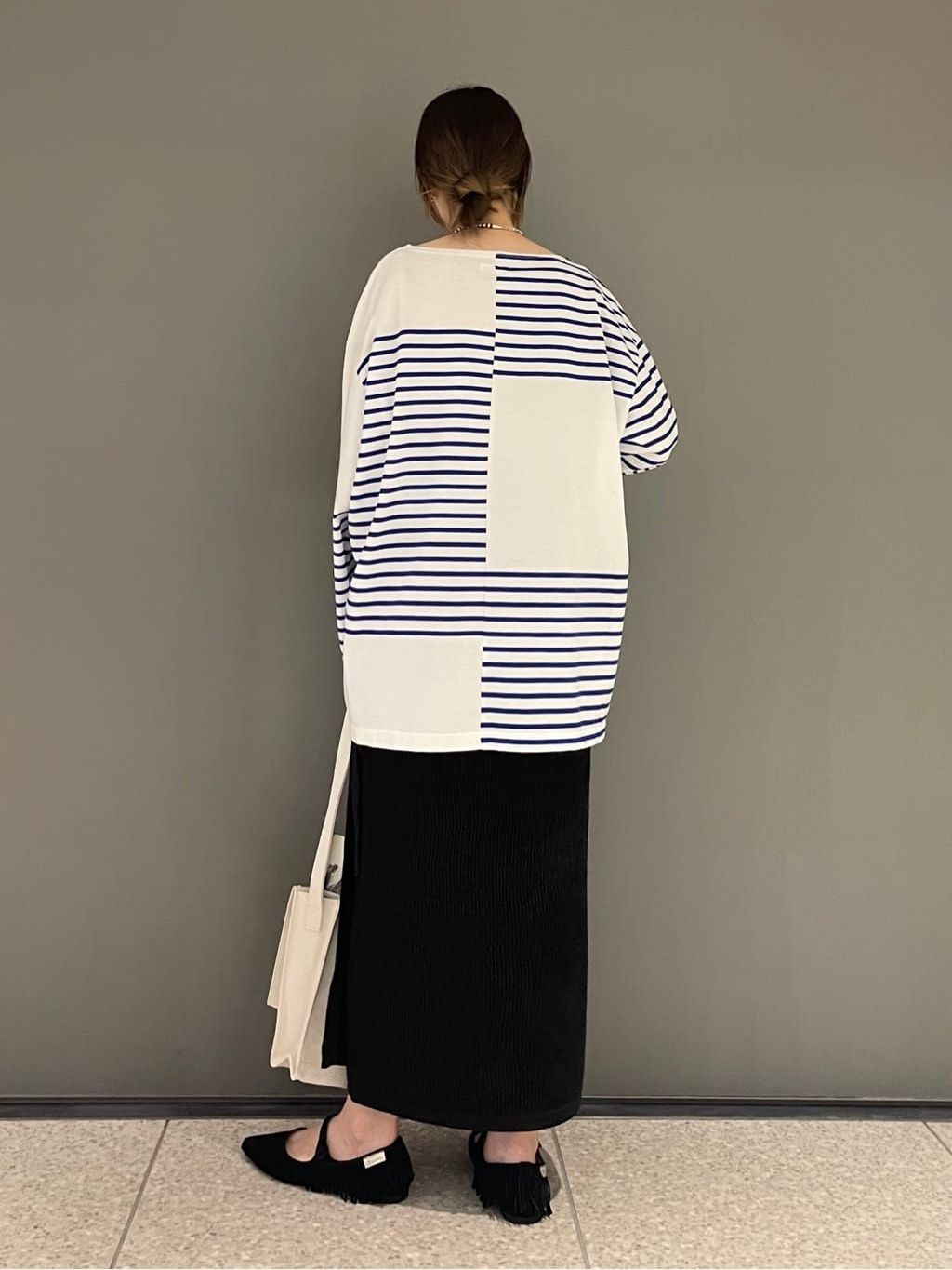 ts(s)】Panel Stripe Jersey Basque Shirtのコーディネートスナップ