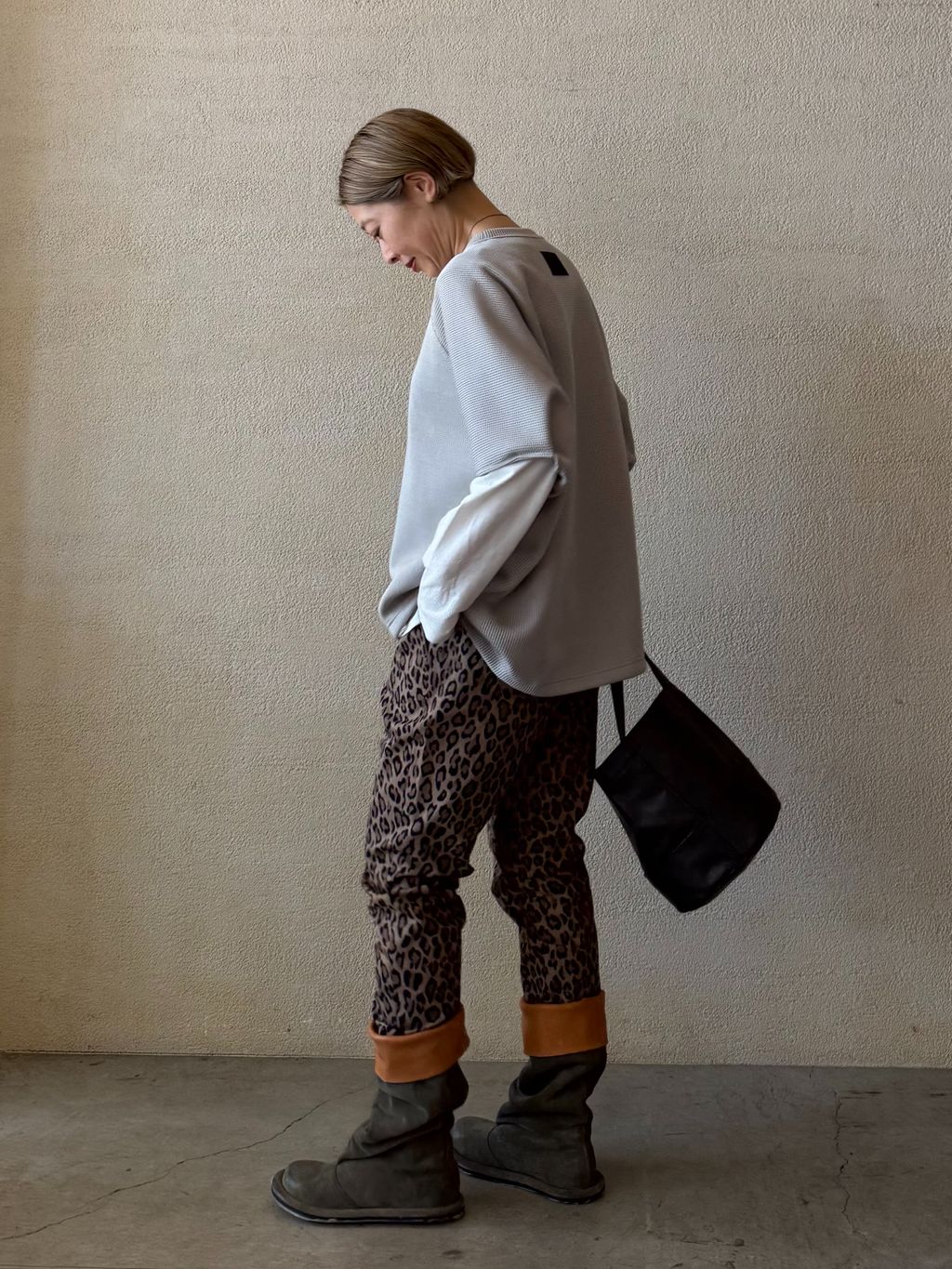 ツイル サルエルパンツのコーディネートスナップ（Y.S）｜journal