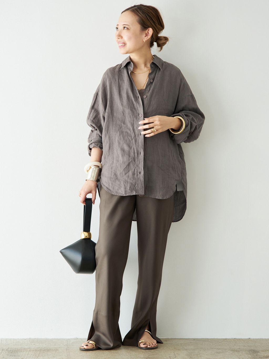 Linen シャツのコーディネートスナップ（MIO）｜Deuxieme Classe
