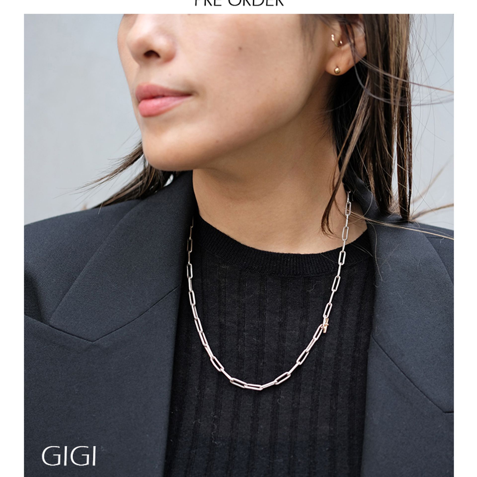 新品【GIGI/ジジ】スクエアケーブルネックレス AP STUDIO GIGI/ジジ】スクエアケーブルネックレス（ネックレス）｜AP STUDIO