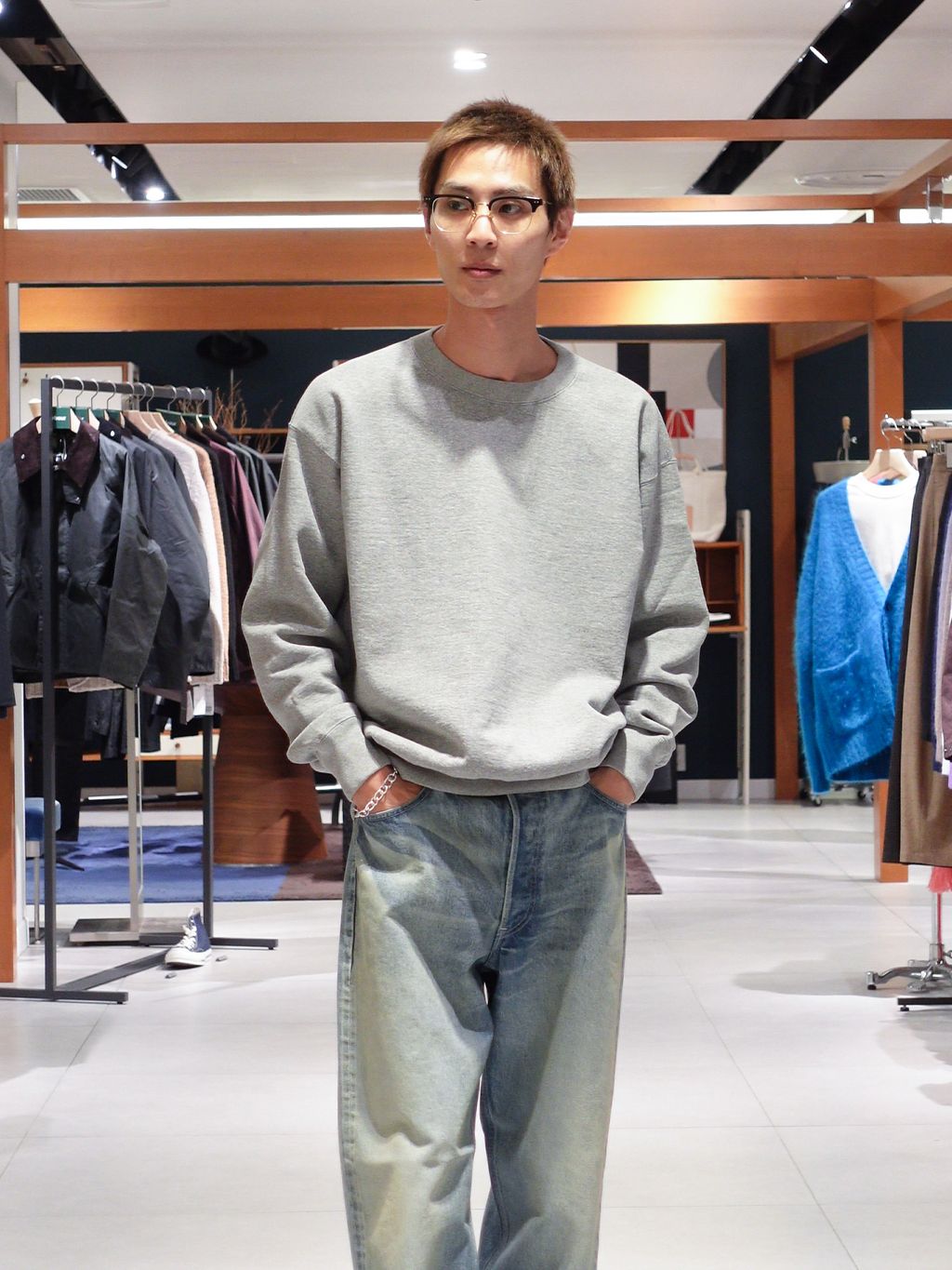 AURALEE (オーラリー) CASHMERE MELTON HAND SEWN ブルゾンの