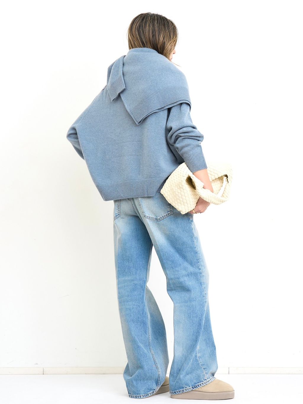 SOFT GOAT/ソフト ゴート】 Boyfriend Crewneck Knitのコーディネート