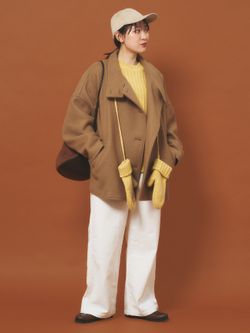 ≪追加≫メルトンコクーンコート2のコーディネートスナップ（maho