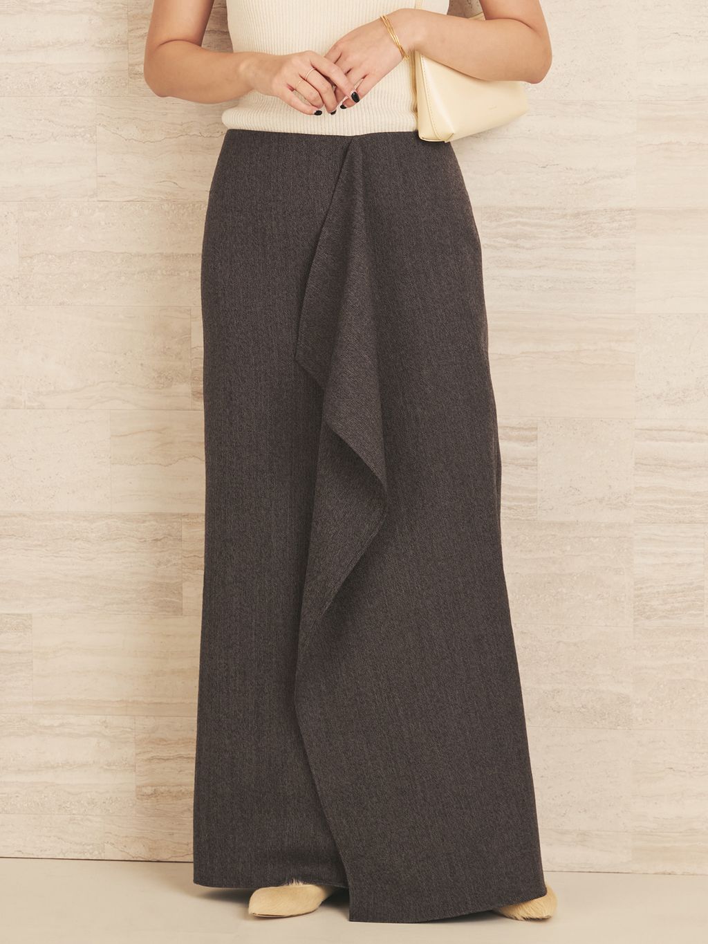 le / ル 別注 RIBBED CAP SLEEVELESS KNIT トップスのコーディネート