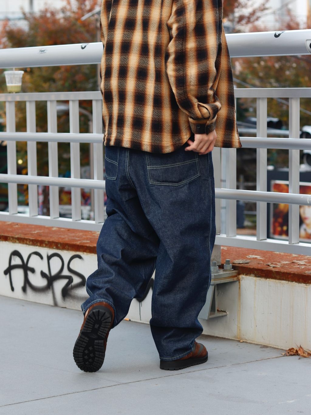 ROTOL × WISM別注 Ombre Check Flannel Shirtのコーディネートスナップ