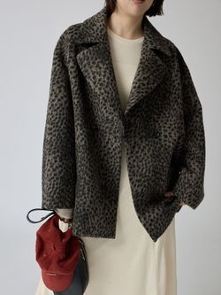 レオパードコートのコーディネートスナップ（sakurako）｜SLOBE IENA