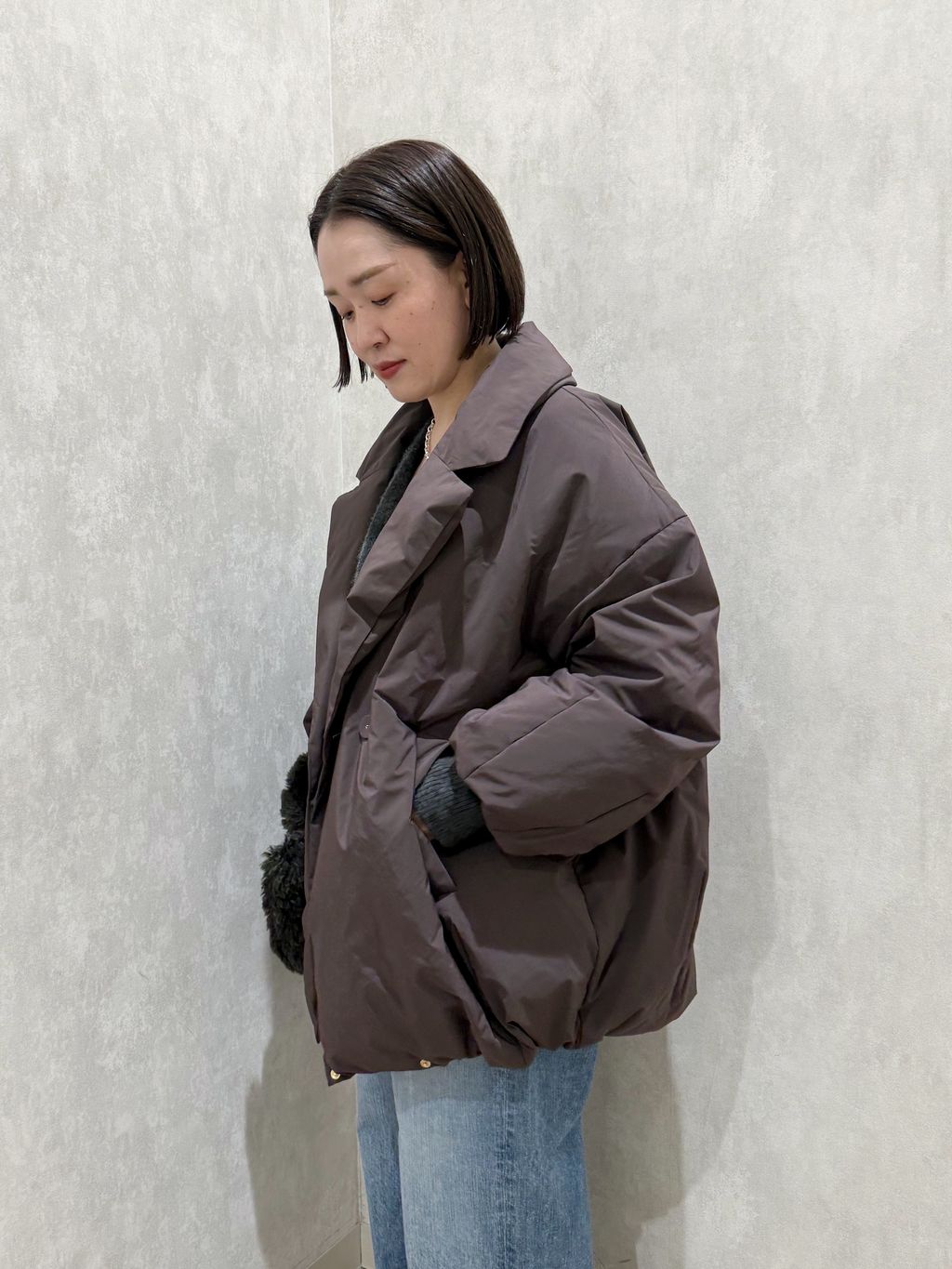 追加》ARTIROSA 撥水テイラーコクーンダウンのコーディネートスナップ