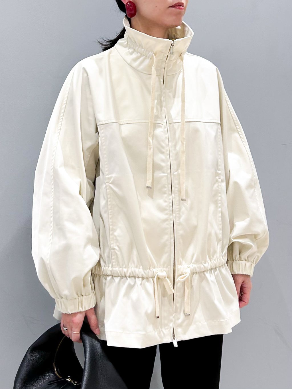 ダブルサテンZIPブルゾンのコーディネートスナップ（chika）｜VERMEIL