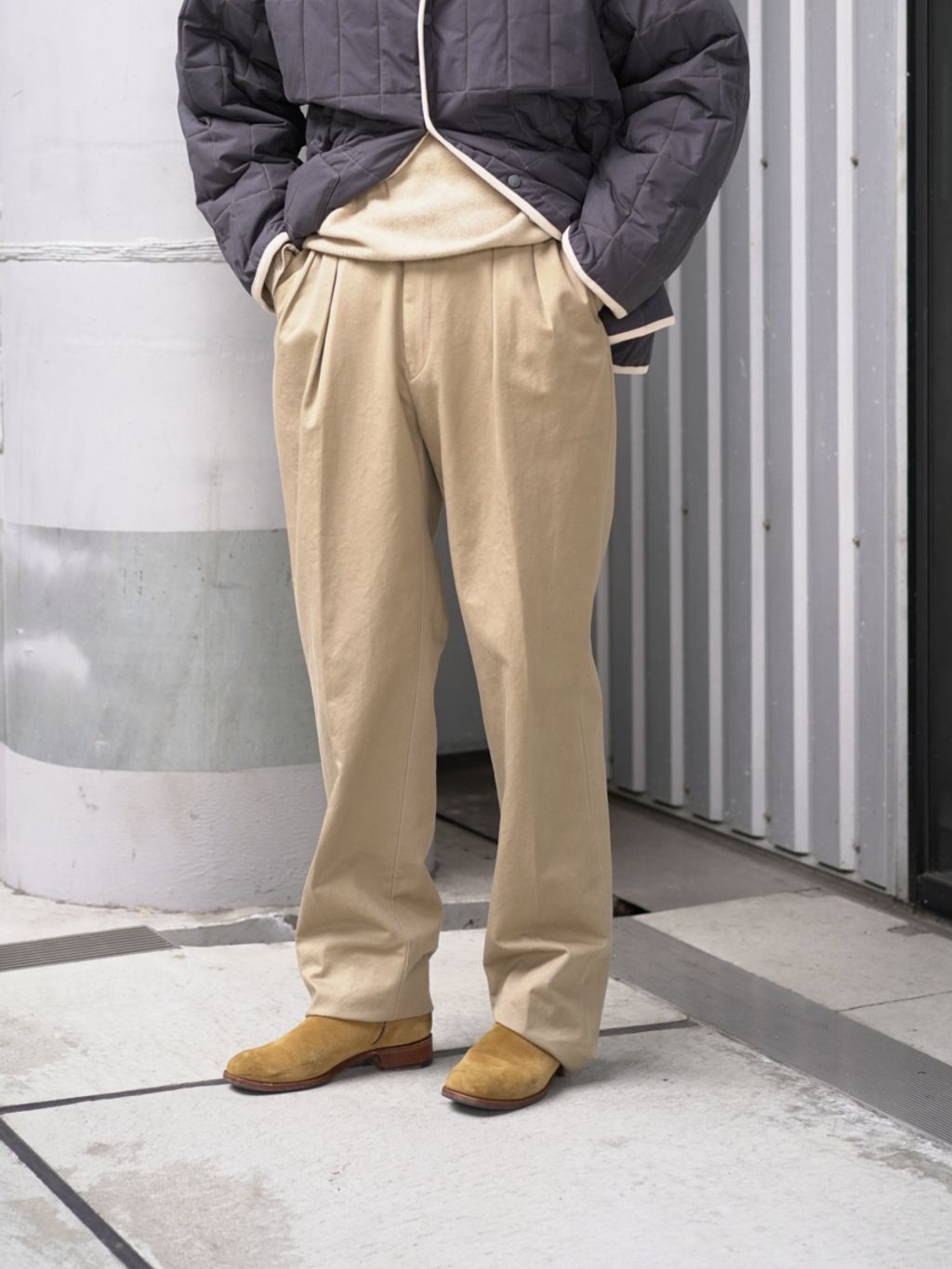 LAVENHAM×CURRENTAGE別注 REVERSIBLE JKTのコーディネートスナップ