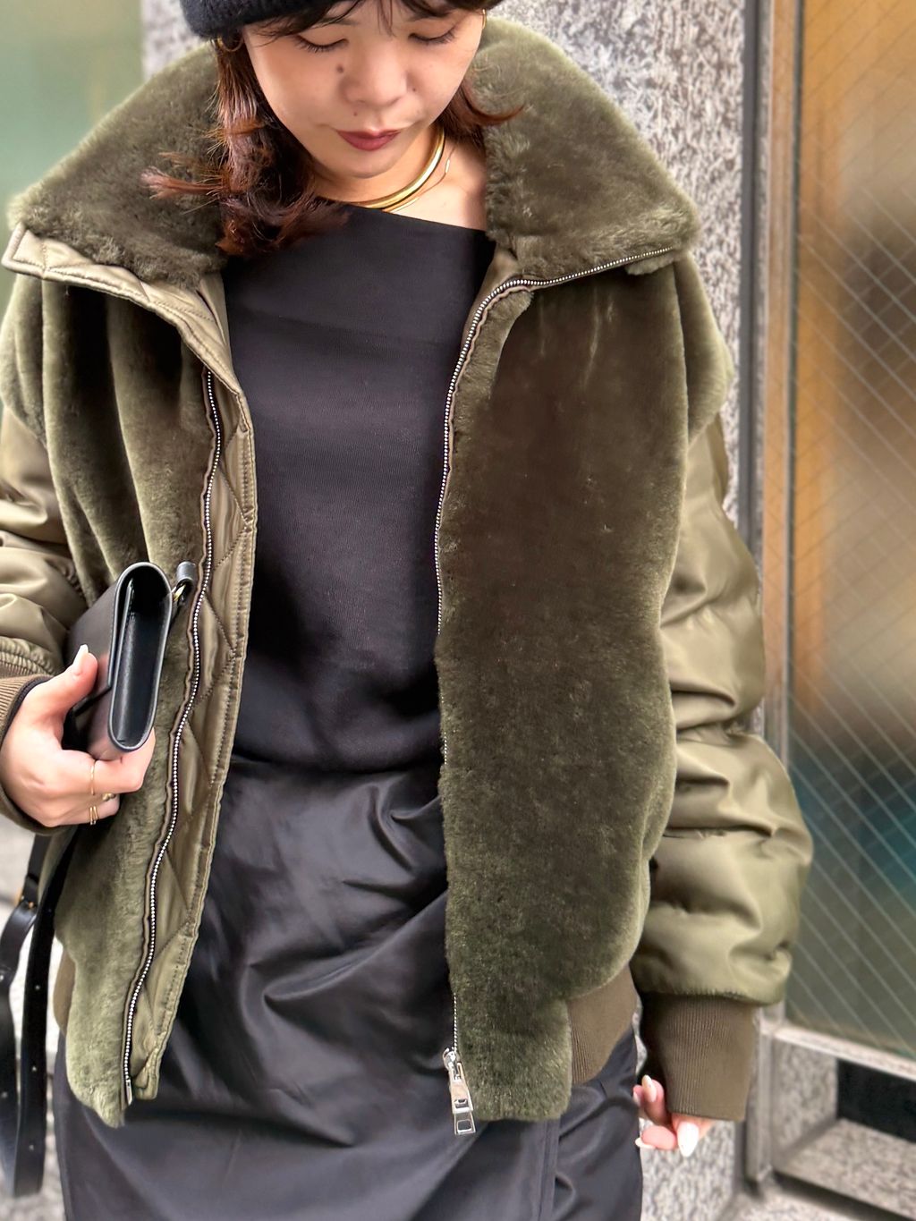 BLANCHA/ブランカ】 MOUTON BLOUSONのコーディネートスナップ（STAFF.S