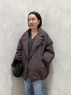 追加》ARTIROSA 撥水テイラーコクーンダウンのコーディネートスナップ