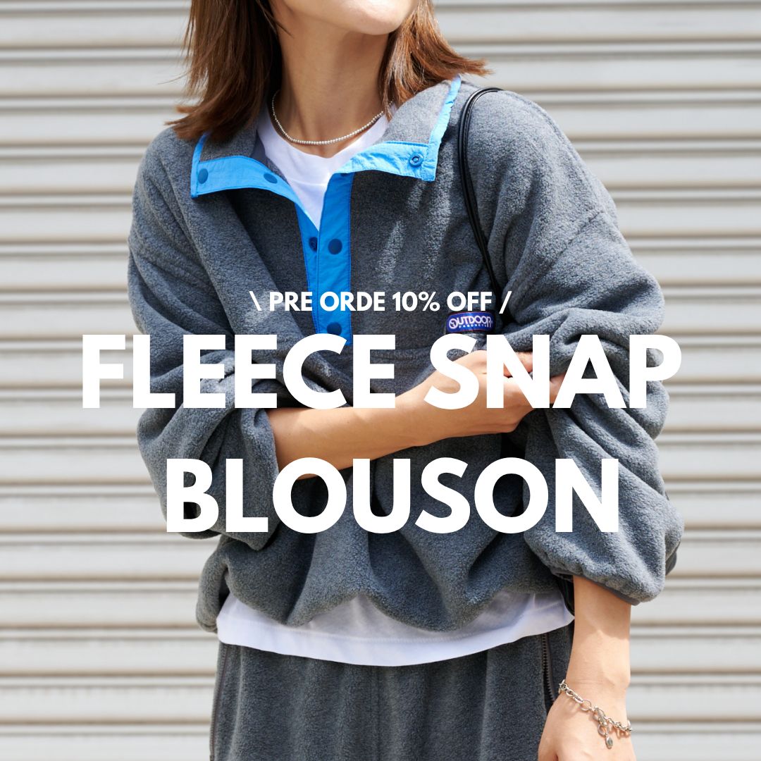 予約10％OFF対象アイテム》FLEECE SNAP BLOUSON！｜OUTDOOR PRODUCTS