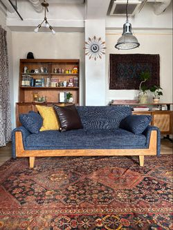 大型商品》WINDAN SOFA W1720 2nd NAVY ウィンダンソファの